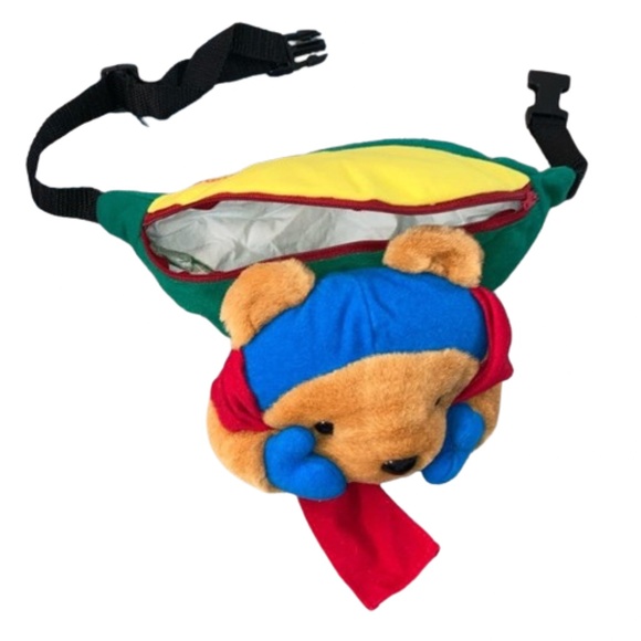 Fanny Pack Teddy Bear Sunways CARLO ORSINI Multi bag plush - Picture 10 of 12
